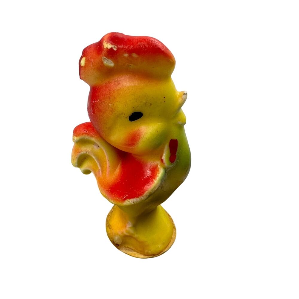 Vintage Kitsch W & F Mfg Co Hollow Chocolate Peel Away Easter Chick Rooster RARE